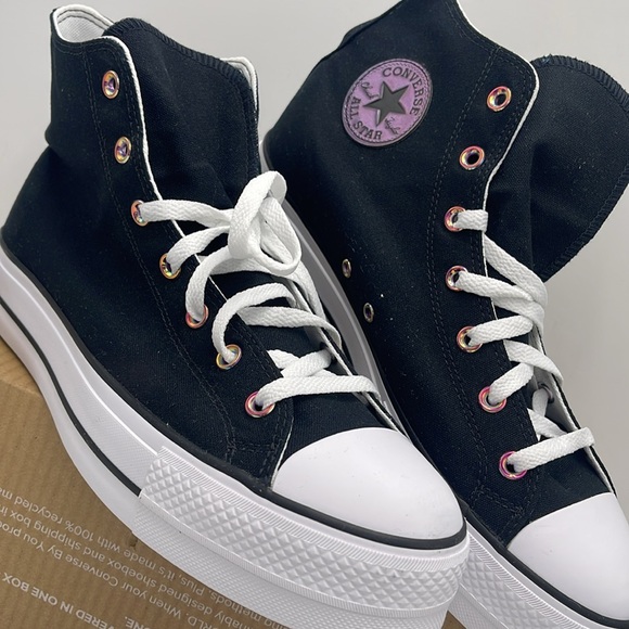 Converse Men’s 171209C Chuck Taylor All Star Lift Platform Canvas Sneakers - Picture 6 of 16